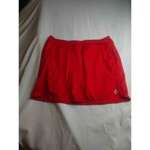 Jofit Athletic Skort Womens Size 2XL Red Knit Golf Tennis Activewear Pockets
